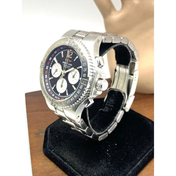 Breitling Men's Watch A39363 Hercules Swiss Automatic Chronograph Black Dial - Picture 2 of 14